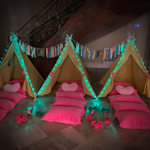 Sleepover Tent Party Bundles – Slumber Party Kits- DIY! –