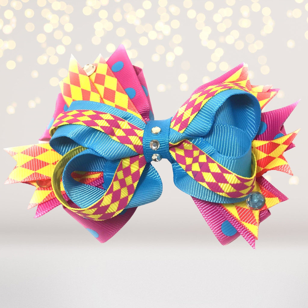 Christmas Headband - Shabby Flower - Sequin Bow - Chevron, Polka Dot, -  HoneyLoveBoutique